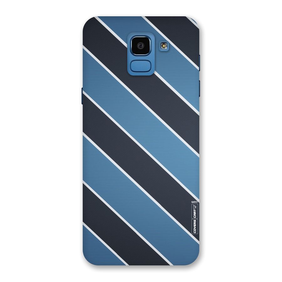 Blue Black Stripes Back Case for Galaxy On6