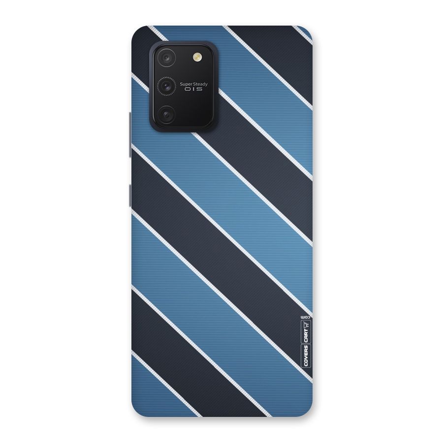 Blue Black Stripes Back Case for Galaxy S10 Lite