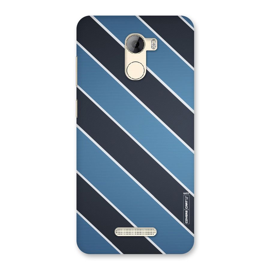 Blue Black Stripes Back Case for Gionee A1 LIte