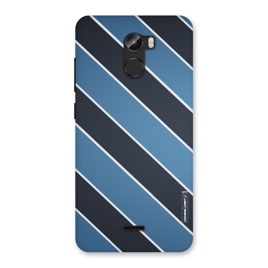 Blue Black Stripes Back Case for Gionee X1