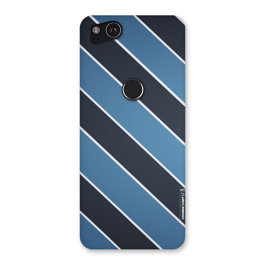 Blue Black Stripes Back Case for Google Pixel 2