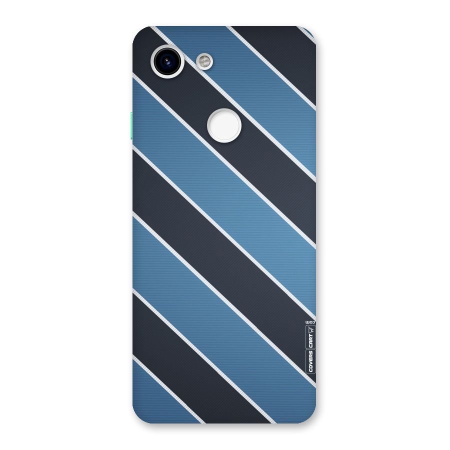 Blue Black Stripes Back Case for Google Pixel 3