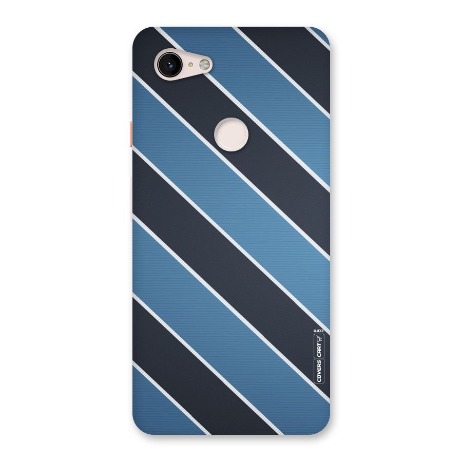 Blue Black Stripes Back Case for Google Pixel 3 XL