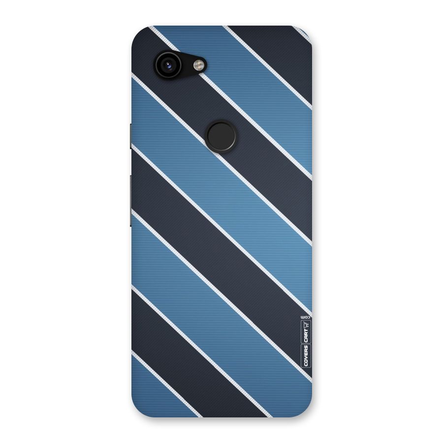 Blue Black Stripes Back Case for Google Pixel 3a