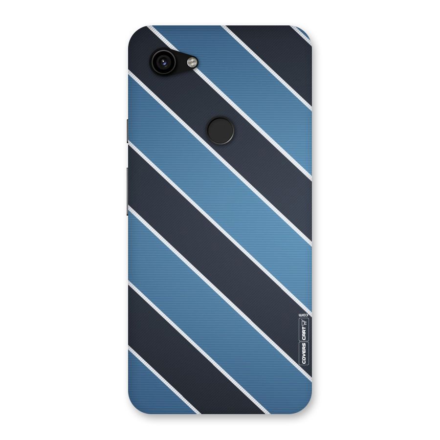 Blue Black Stripes Back Case for Google Pixel 3a XL