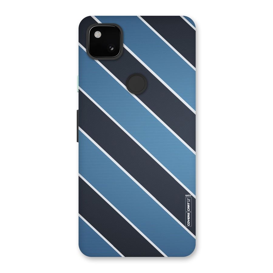 Blue Black Stripes Back Case for Google Pixel 4a