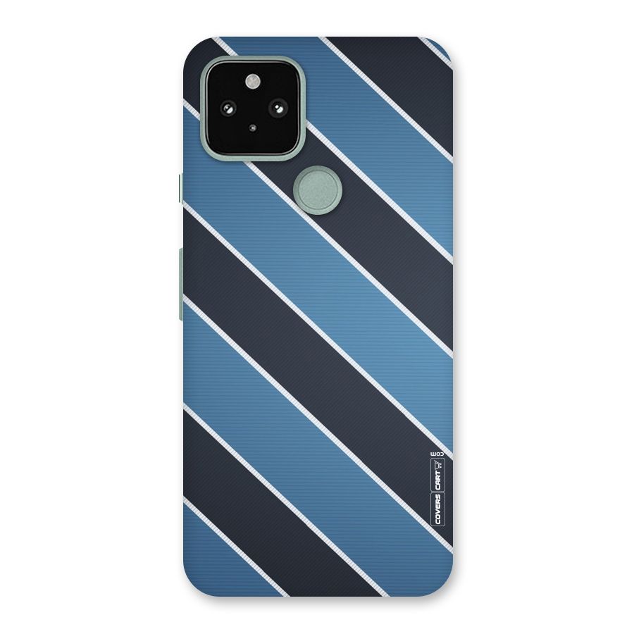 Blue Black Stripes Back Case for Google Pixel 5