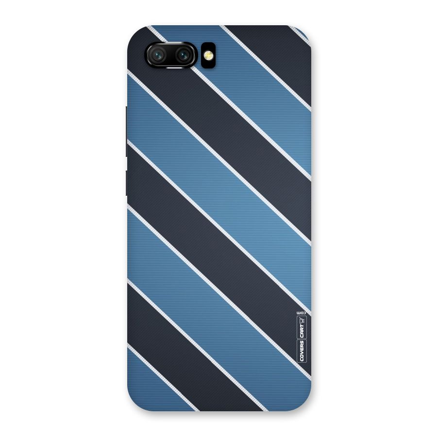 Blue Black Stripes Back Case for Honor 10