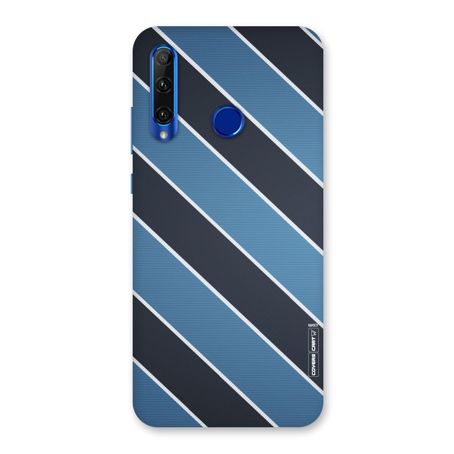 Blue Black Stripes Back Case for Honor 20i