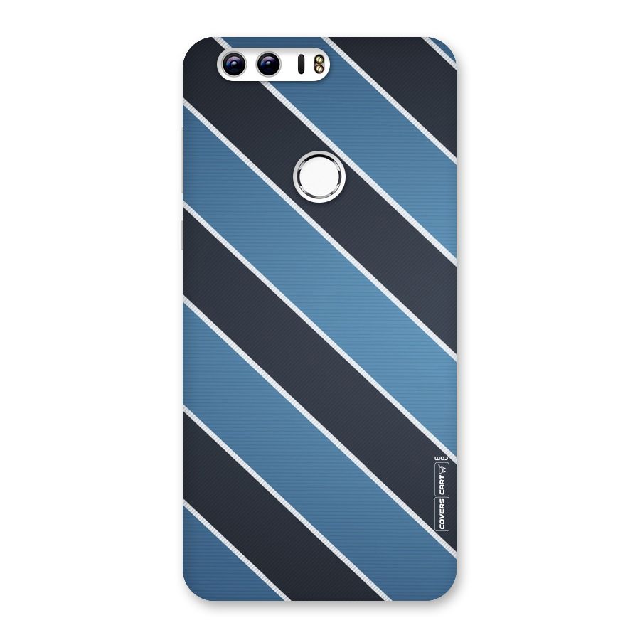 Blue Black Stripes Back Case for Honor 8