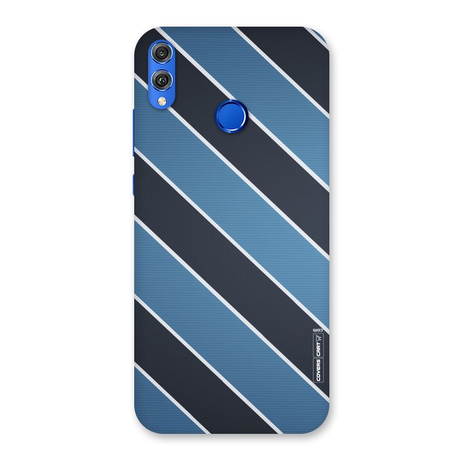 Blue Black Stripes Back Case for Honor 8X