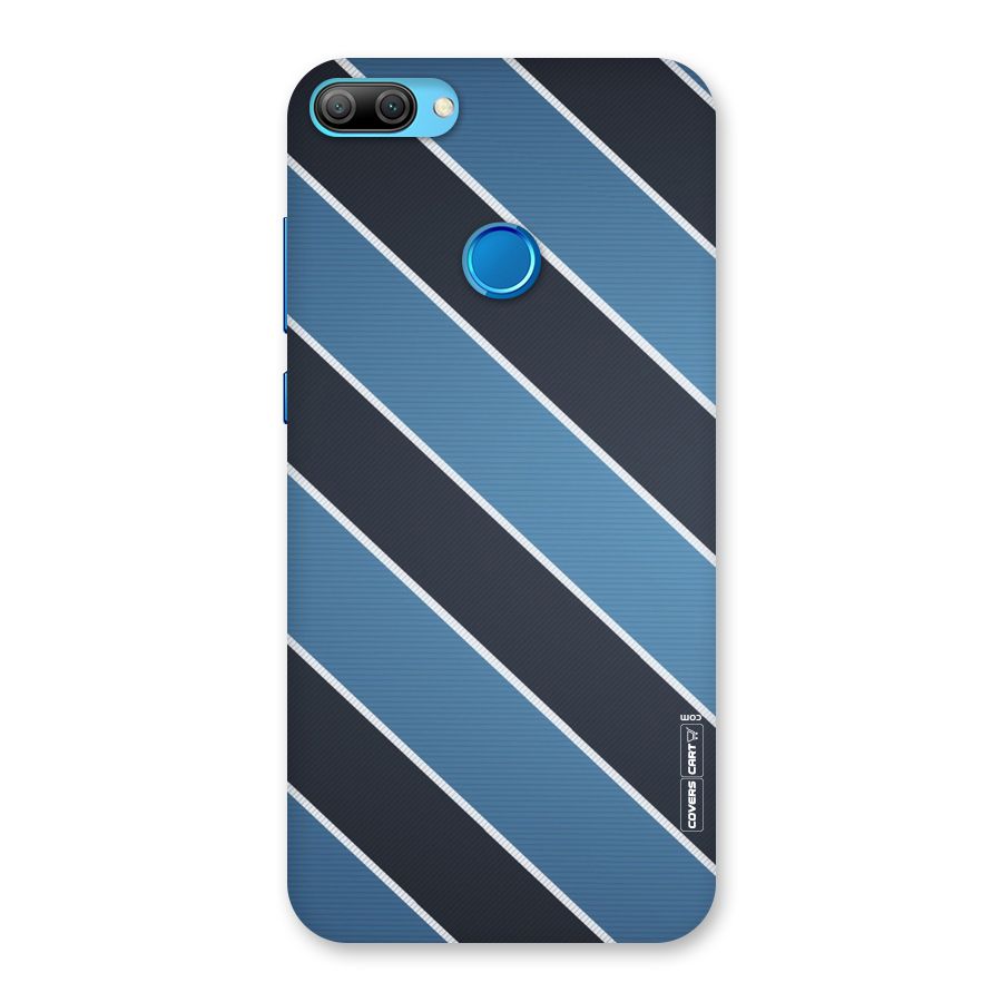 Blue Black Stripes Back Case for Honor 9N