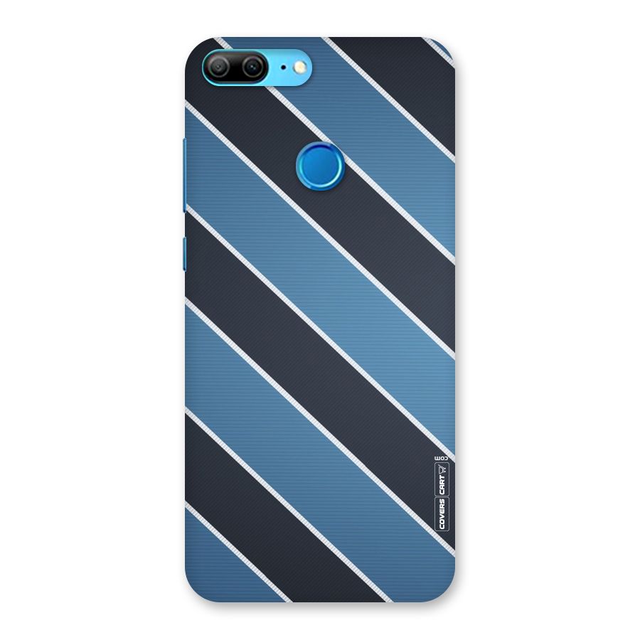 Blue Black Stripes Back Case for Honor 9 Lite