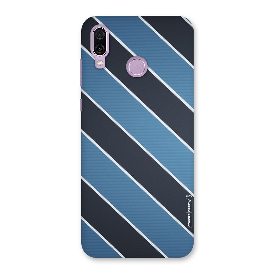 Blue Black Stripes Back Case for Honor Play