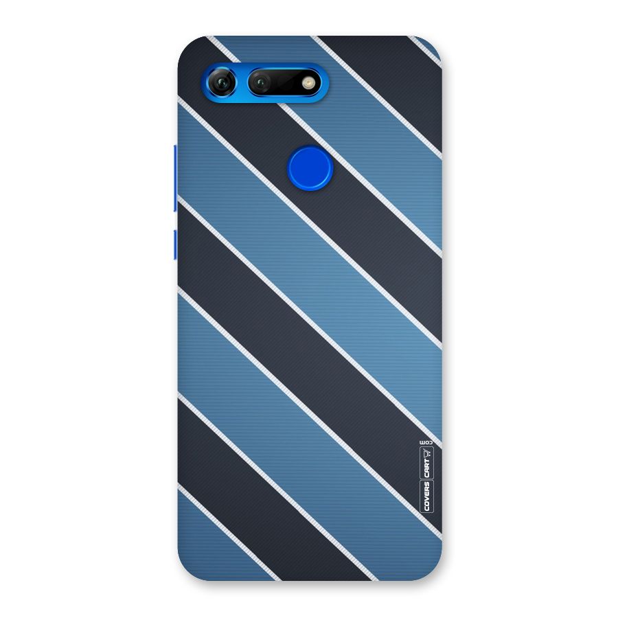 Blue Black Stripes Back Case for Honor View 20