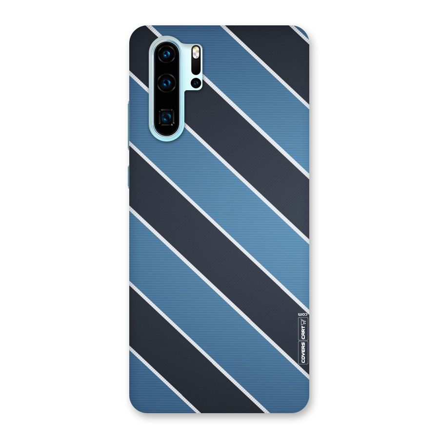 Blue Black Stripes Back Case for Huawei P30 Pro