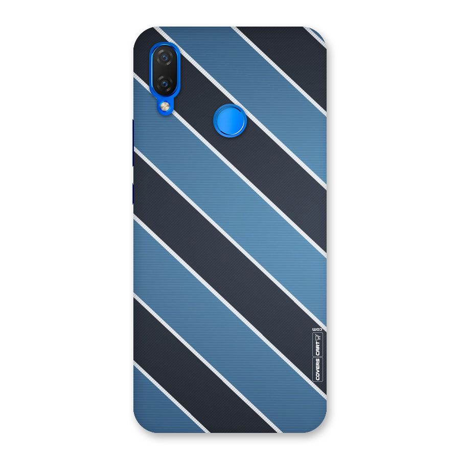 Blue Black Stripes Back Case for Huawei P Smart+