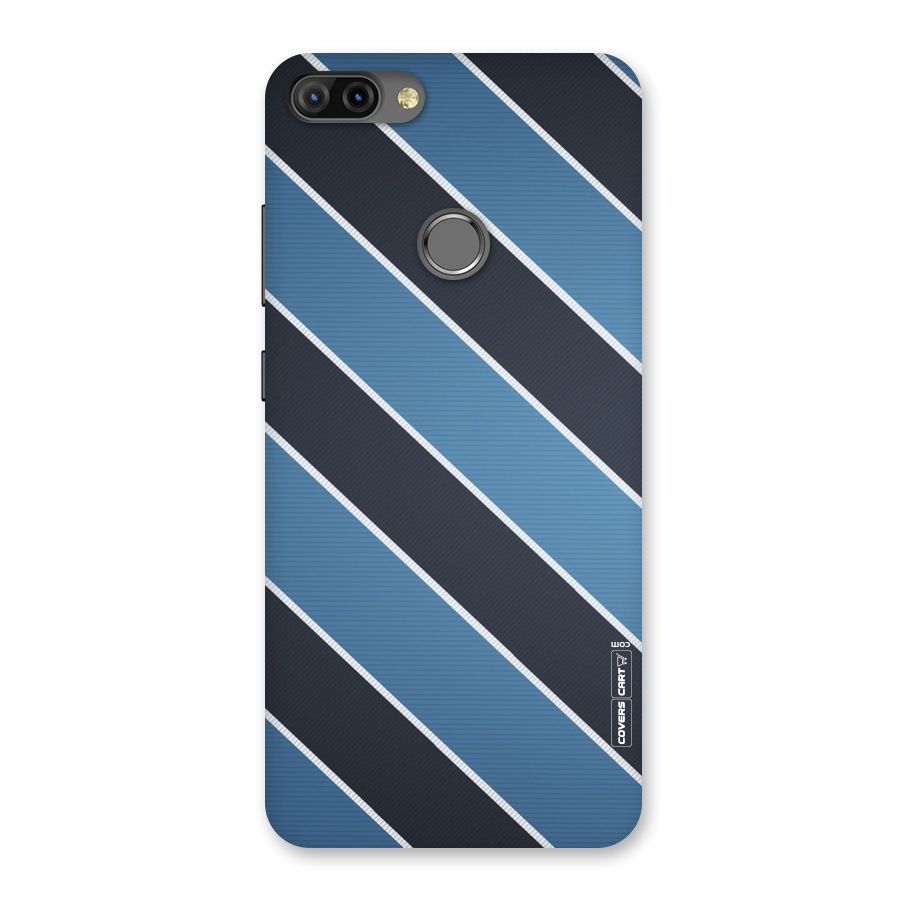 Blue Black Stripes Back Case for Infinix Hot 6 Pro
