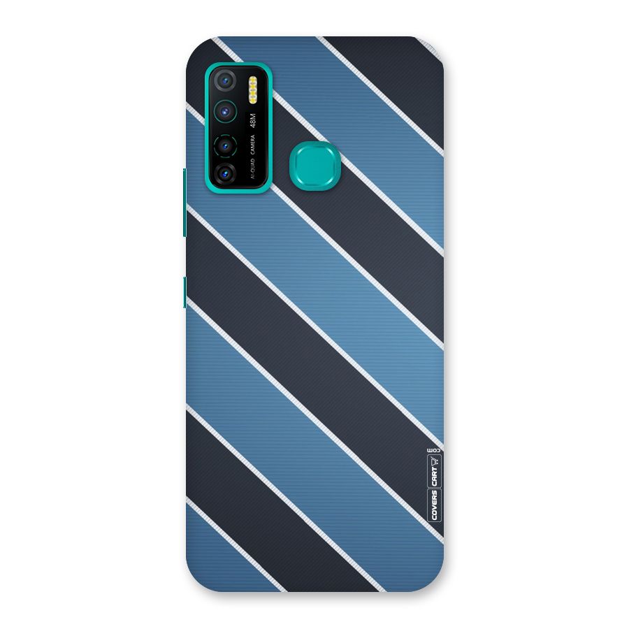 Blue Black Stripes Back Case for Infinix Hot 9 Pro