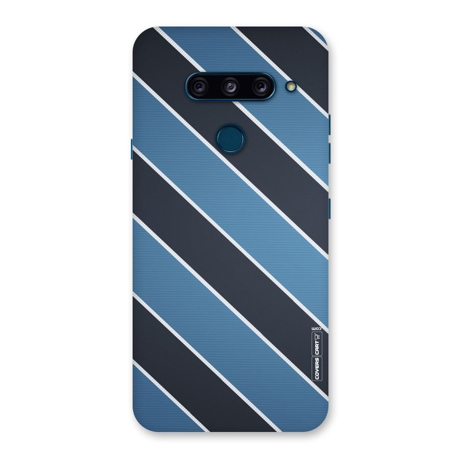 Blue Black Stripes Back Case for LG  V40 ThinQ