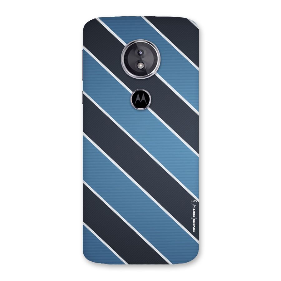 Blue Black Stripes Back Case for Moto E5