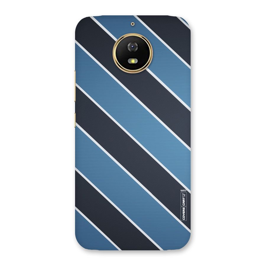 Blue Black Stripes Back Case for Moto G5s