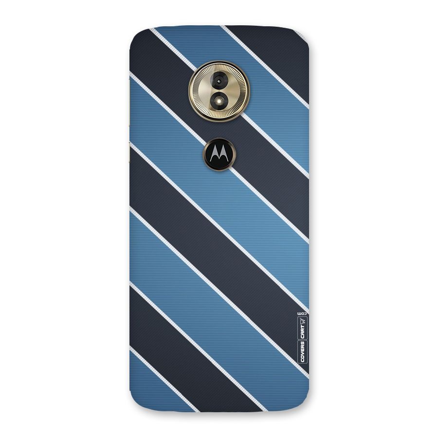 Blue Black Stripes Back Case for Moto G6 Play