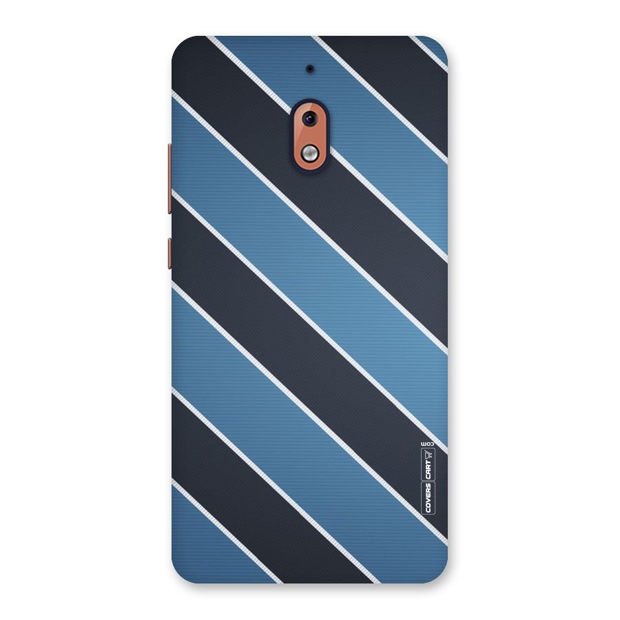 Blue Black Stripes Back Case for Nokia 2.1