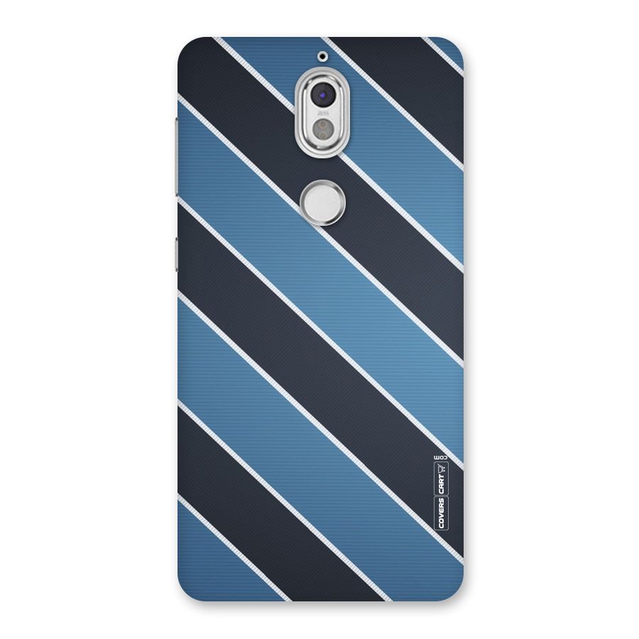 Blue Black Stripes Back Case for Nokia 7