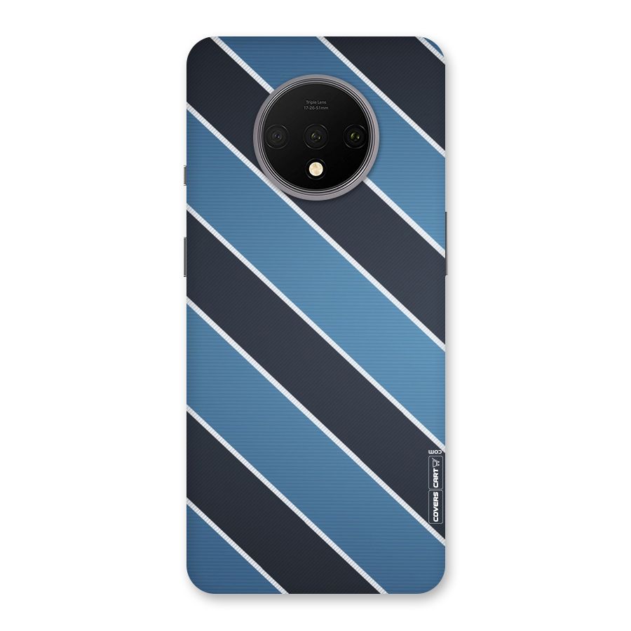 Blue Black Stripes Back Case for OnePlus 7T