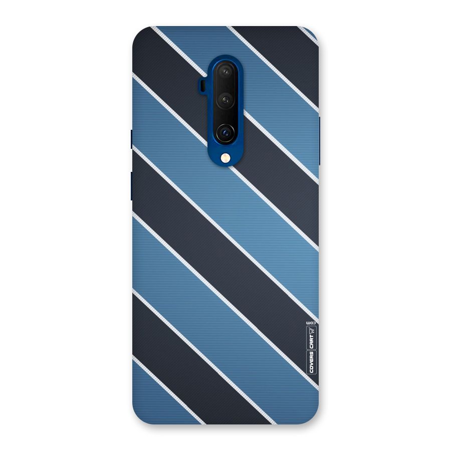 Blue Black Stripes Back Case for OnePlus 7T Pro