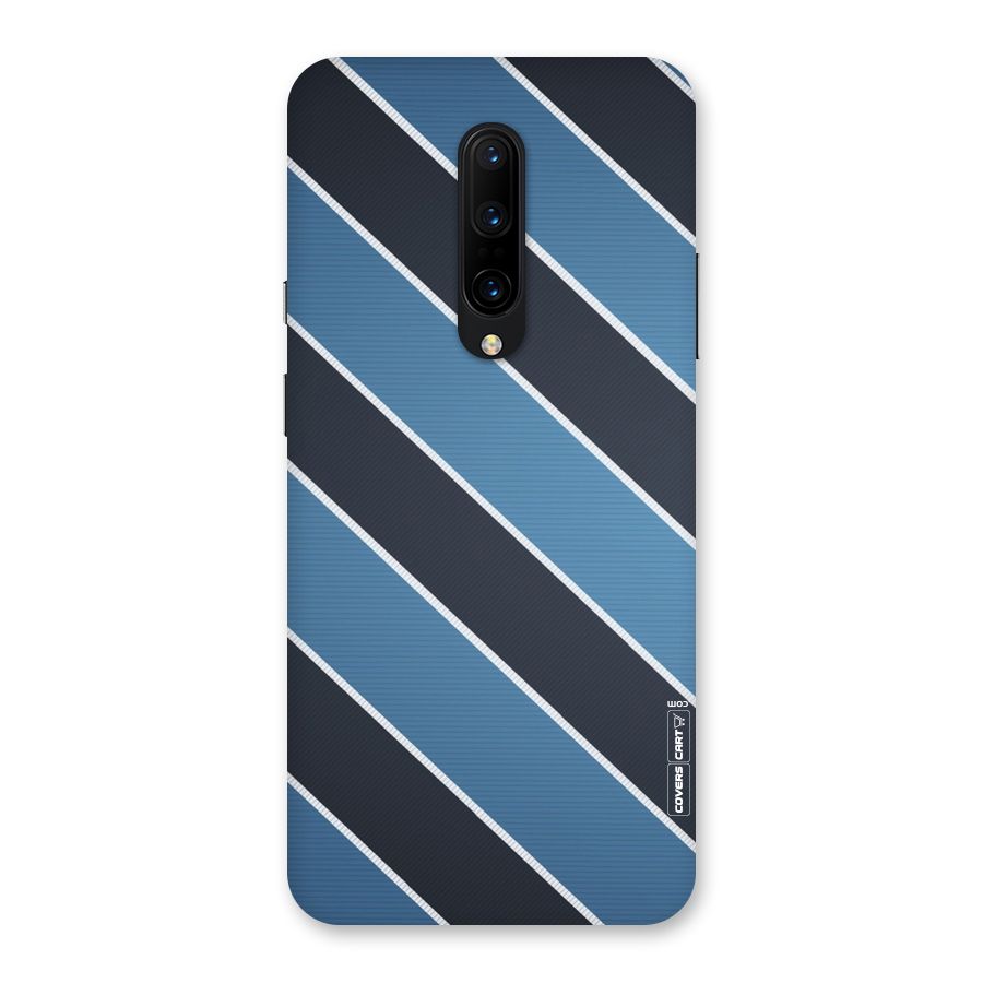 Blue Black Stripes Back Case for OnePlus 7 Pro