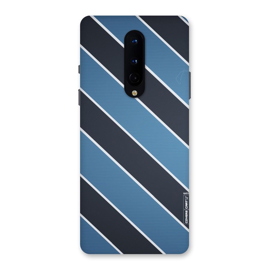 Blue Black Stripes Back Case for OnePlus 8