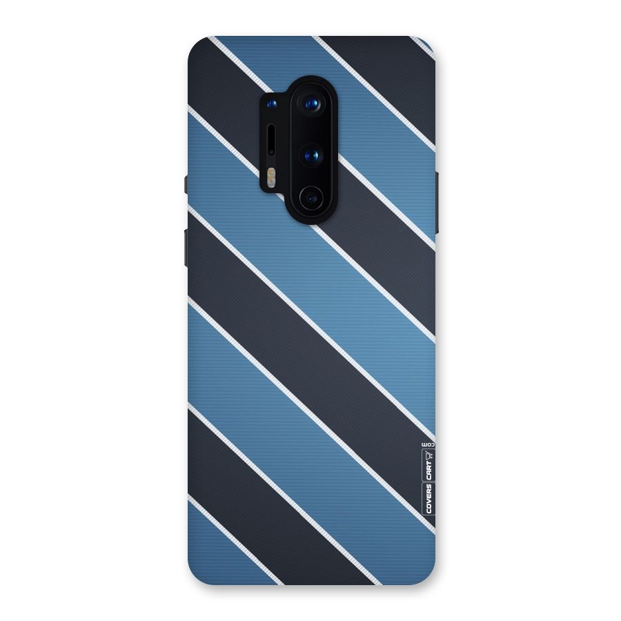 Blue Black Stripes Back Case for OnePlus 8 Pro