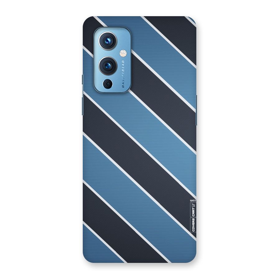 Blue Black Stripes Back Case for OnePlus 9