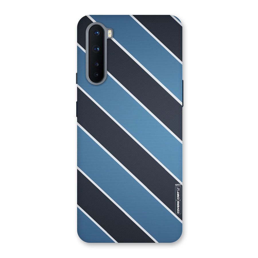 Blue Black Stripes Back Case for OnePlus Nord