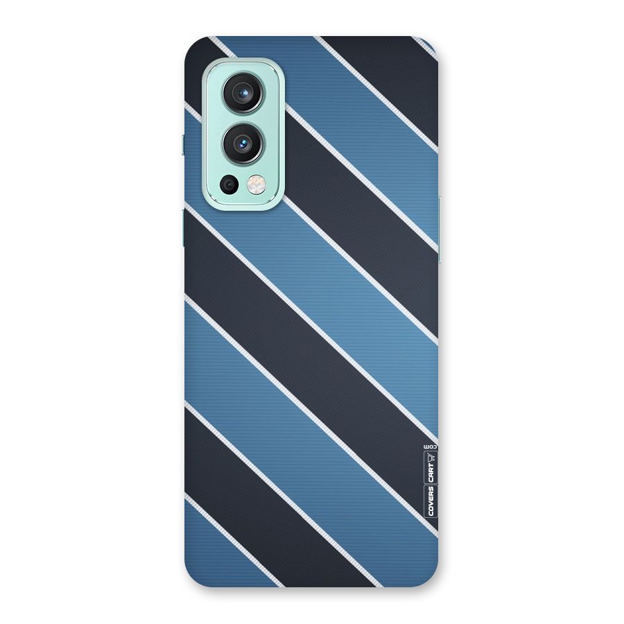 Blue Black Stripes Back Case for OnePlus Nord 2 5G