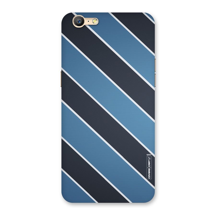 Blue Black Stripes Back Case for Oppo A39