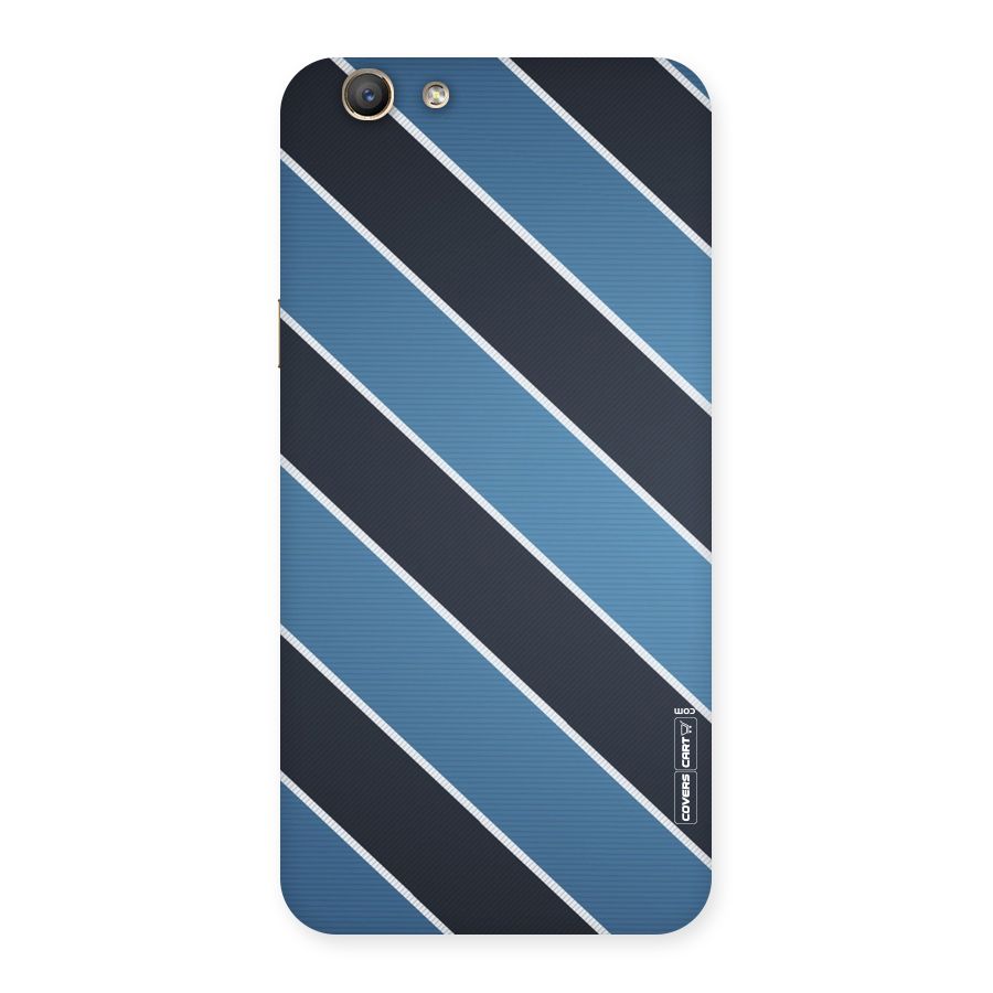 Blue Black Stripes Back Case for Oppo A59