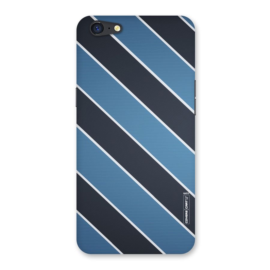 Blue Black Stripes Back Case for Oppo A71