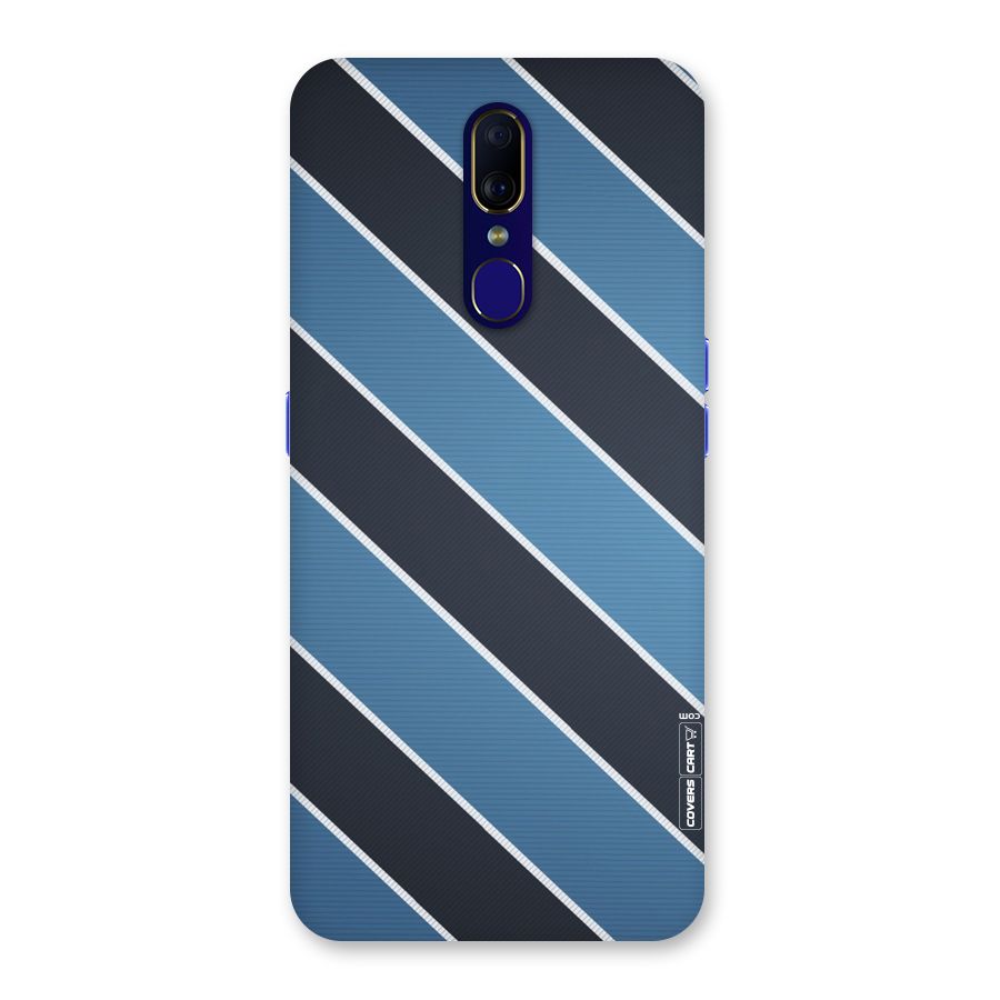 Blue Black Stripes Back Case for Oppo A9