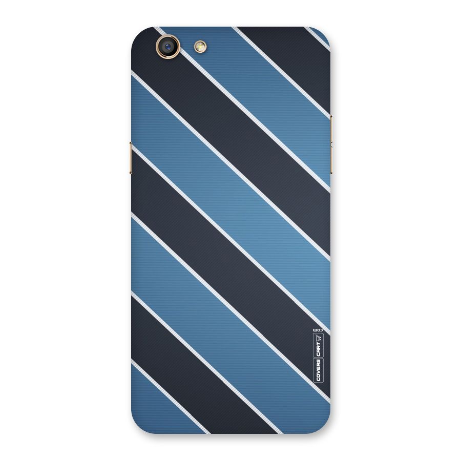 Blue Black Stripes Back Case for Oppo F3