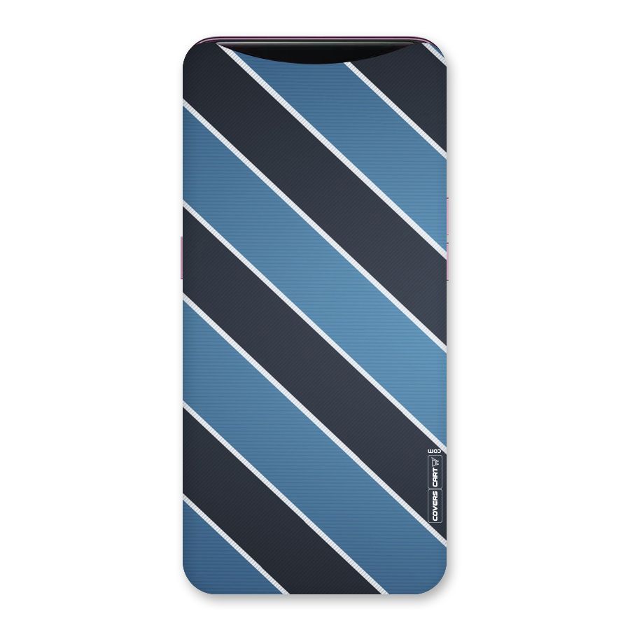 Blue Black Stripes Back Case for Oppo Find X
