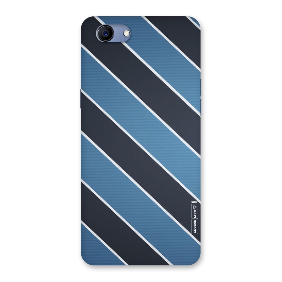 Blue Black Stripes Back Case for Oppo Realme 1