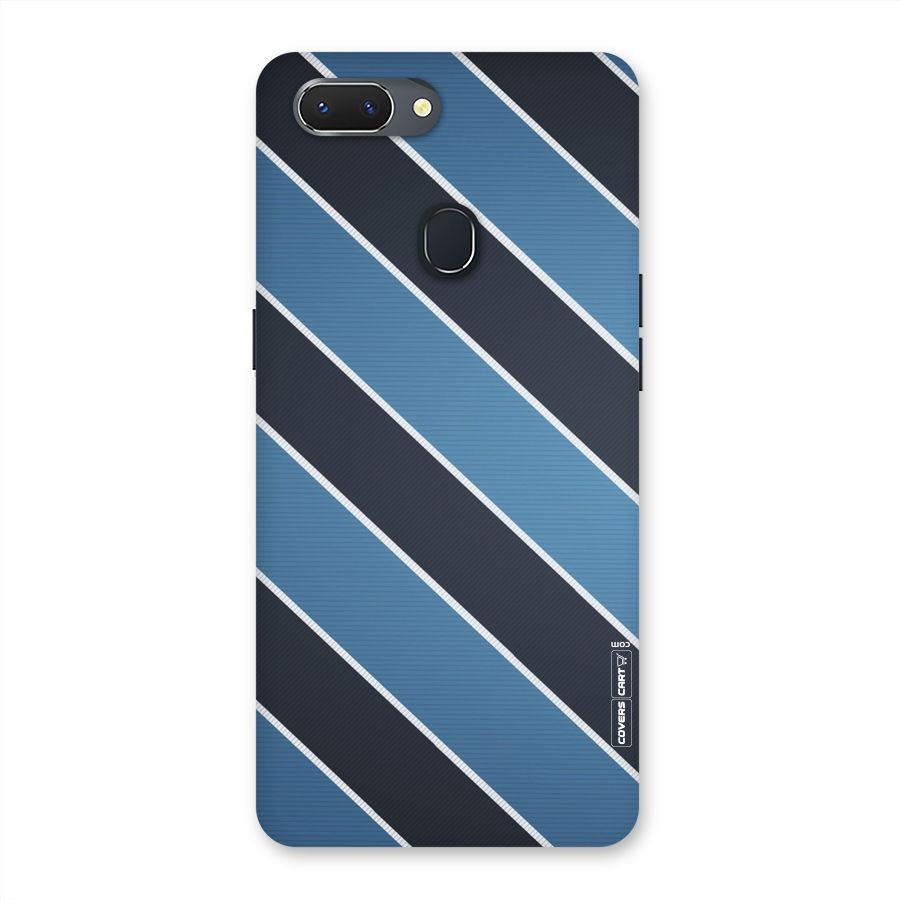 Blue Black Stripes Back Case for Oppo Realme 2