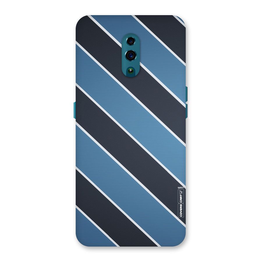 Blue Black Stripes Back Case for Oppo Reno