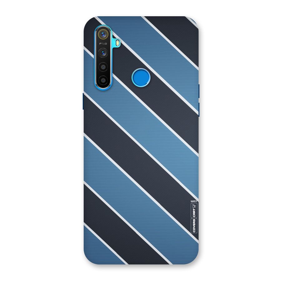Blue Black Stripes Back Case for Realme 5
