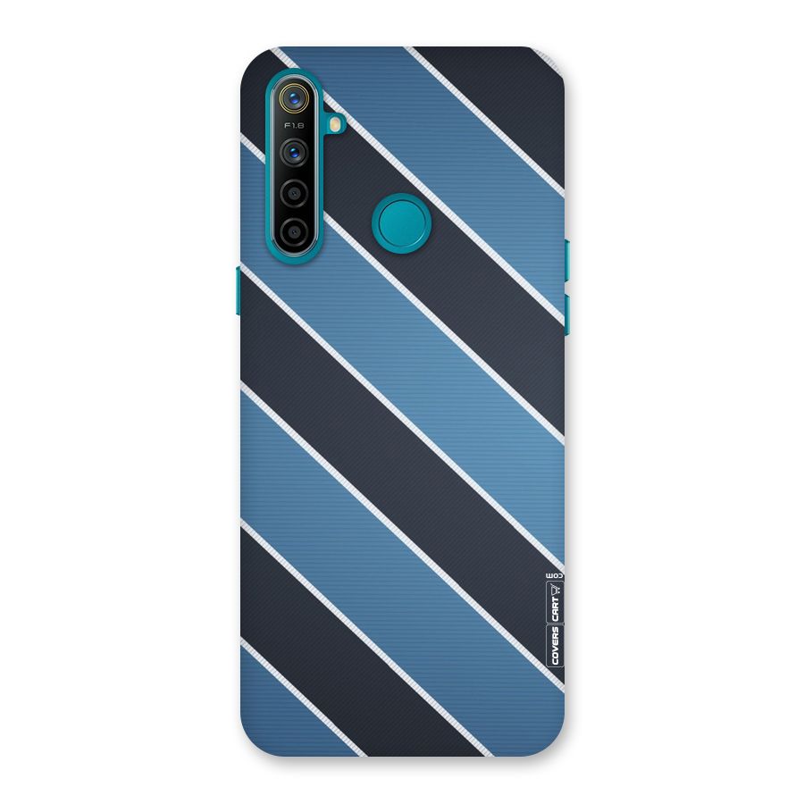 Blue Black Stripes Back Case for Realme 5i