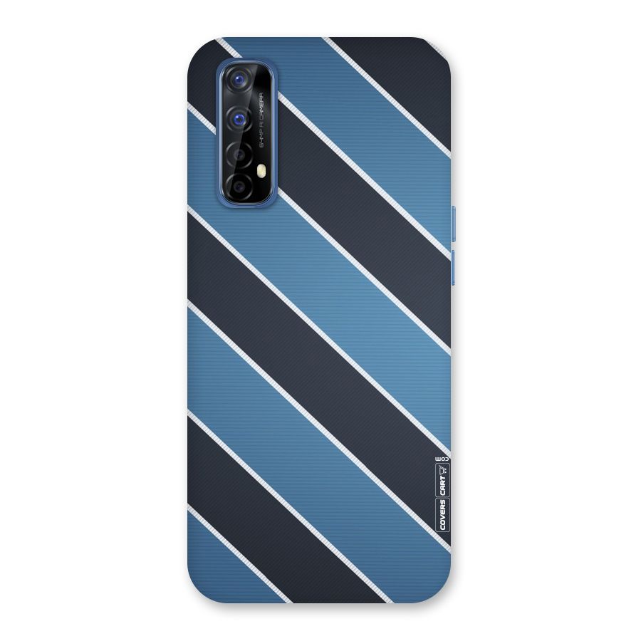 Blue Black Stripes Back Case for Realme 7
