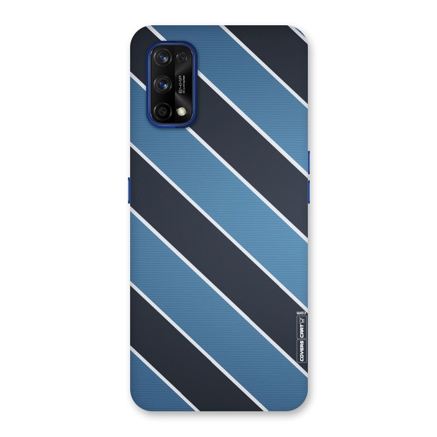 Blue Black Stripes Back Case for Realme 7 Pro